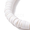 Flower Handmade Polymer Clay Stretch Bracelets BJEW-JB10071-4