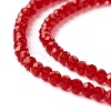 Transparent Glass Beads Strands GLAA-C019-01B-10-3