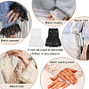 AHADEMAKER 2 Pairs 2 Colors Cotton Lace Sleeves AJEW-GA0004-98-6