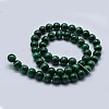 Natural Malachite Beads Strands G-F571-27A1-6mm-2