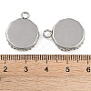 Non-Tarnish 304 Stainless Steel Pendant Cabochon Settings STAS-Z070-01P-01-3