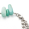 Natural Amazonite & Shell Pearl Beaded Bracelet for Girl Women X1-BJEW-TA00022-5