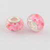 Large Hole Printed Resin European Beads OPDL-R114-03A-2