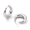 304 Stainless Steel Chunky Hoop Earrings for Women EJEW-F280-06C-P-1