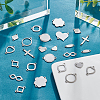   112Pcs 14 Styles 201 Stainless Steel Connector Charms STAS-PH0004-31-5