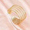 304 Stainless Steel Cuff Bangles for Women NL6885-2-1