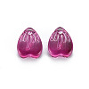 Transparent Spray Painted Glass Charms GLAA-S190-020F-01-2