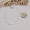 Delicate Silver Plated Brass Cubic Zirconia Anklets AJEW-BB12212-2