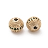 Brass Micro Pave Cubic Zirconia Beads KK-C071-08G-3