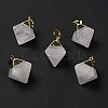 Natural Quartz Crystal Pendants G-P474-03G-07-1