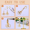 10 Pair Brass Micro Pave Clear Cubic Zirconia Earring Hooks ZIRC-SZ0005-02-4