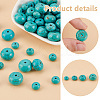 PandaHall Elite 200Pcs 5 Styles Synthetic Turquoise Beads TURQ-PH0001-07-4