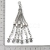 Tibetan Style Alloy Curb Chain Tassel Big Pendants FIND-K013-01AS-02-3