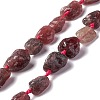 Natural Strawberry Quartz Beads Strands G-B024-11-1