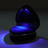 Heart Plastic Jewelry Ring Boxes OBOX-F005-04C-4