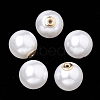 High Luster Eco-Friendly Plastic Imitation Pearl Ear Nuts MACR-S284-05B-1