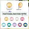 AHADERMAKER 90Pcs 9 Colors Opaque Resin Cabochons CRES-GA0001-10-2
