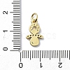 Brass Micro Pave Claer Cubic Zirconia Charms KK-H475-49G-3