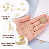 Fashewelry 12Pcs 6 Style Brass Micro Pave Clear Cubic Zirconia Charms KK-FW0001-11-5