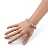 Chip Natural Larimar Stretch Beaded  Bracelets BJEW-JB05431-01-4