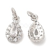 Brass Micro Pave Cubic Zirconia Pendants KK-Q775-07P-1