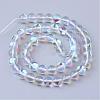 Synthetic Moonstone Beads Strands G-R375-8mm-B13-2