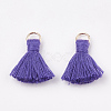 Polycotton(Polyester Cotton) Tassel Pendant Decorations X-FIND-S280-05-1