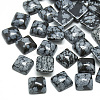 Natural Snowflake Obsidian Cabochons G-T026-10x10-18-1