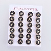 Golden Tone 304 Stainless Steel Stud Earrings EJEW-L222-06G-3