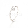 Adjustable Brass Stackable Finger Ring Sets RJEW-G100-01-4