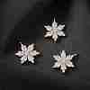 4Pcs Brass Micro Pave Clear Cubic Zirconia Pendants ZIRC-SZ0001-66-4