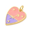 Brass Enamel Pendants KK-Z077-01G-12-2