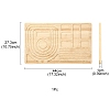 Rectangle Wood Bracelet Design Boards TOOL-YWC0003-06-4