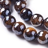 Electroplated Natural Tiger Eye Beads Strands X-G-F660-01-10mm-3