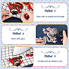 Dragon Embroidery Iron on/Sew on Patches DIY-WH0568-49-3