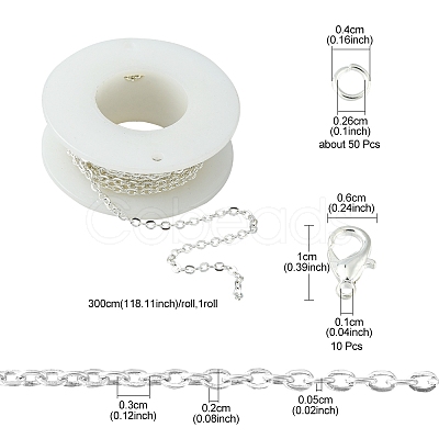 DIY Chain Bracelet Necklace Making Kit DIY-FS0003-66-1