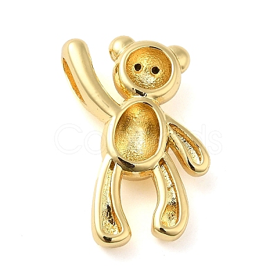 Rack Plating Brass with Cubic Zirconia Pendants KK-Q784-05G-1