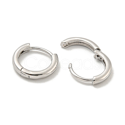 Brass Hoop Earrings EJEW-L211-08E-P-1