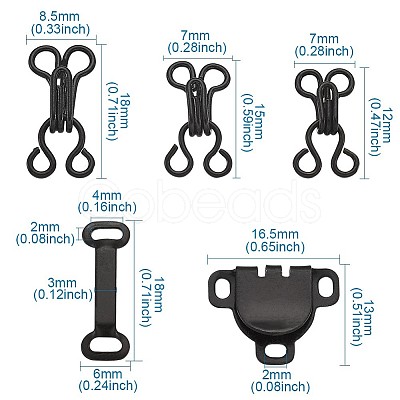 Iron Hook Clasps and Brass Trouser Fasteners FIND-TA0001-19-1