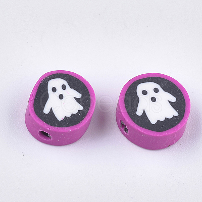 Halloween Theme Handmade Polymer Clay Beads X-CLAY-S091-76-1