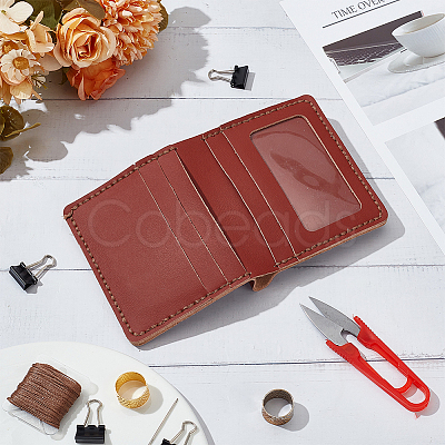 DIY Leather Men's Wallet Making Kits DIY-WH0349-228B-1