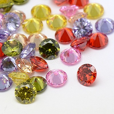 Cubic Zirconia Cabochons ZIRC-M002-6mm-1