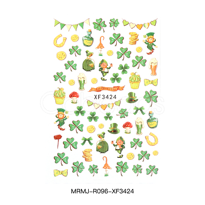 Self Adhesive Nail Art Stickers Decals for Ireland MRMJ-R096-XF3424-1