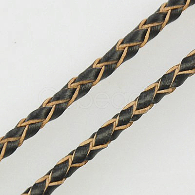 Braided Leather Cord WL-D012-3mm-09-1