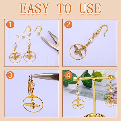 10 Pair Brass Micro Pave Clear Cubic Zirconia Earring Hooks ZIRC-SZ0005-02-1