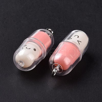 Translucent Plastic Pendants X-KY-L006-29C-1