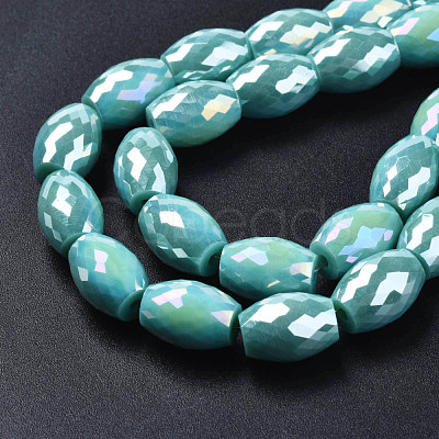 Electroplate Glass Beads Strands EGLA-S194-15A-A09-1