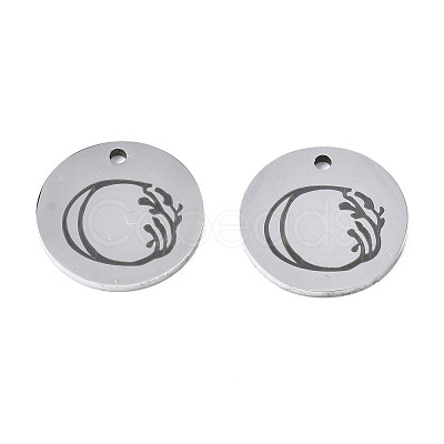 Non-Tarnish 304 Stainless Steel Charms STAS-T059-26P-O-1