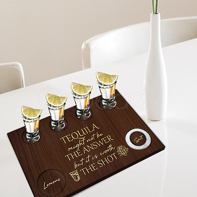 Wood Shot Glasses Tray AJEW-WH0423-001-1