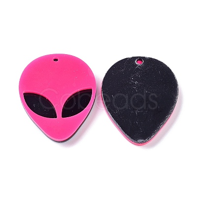 Opaque Acrylic Pendants X-MACR-P023-01D-1